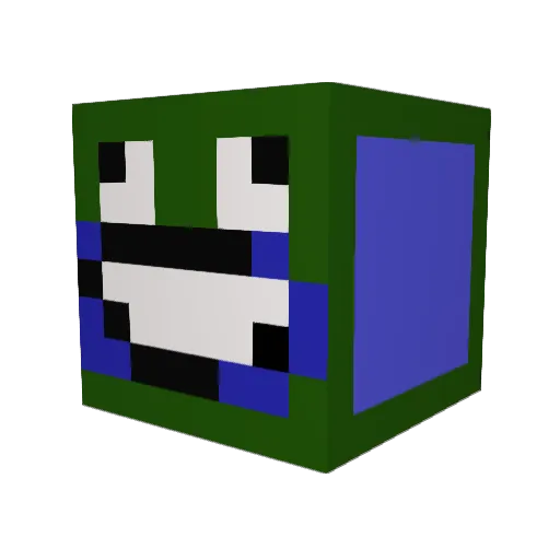 BenDusty Minecraft avatar head, 3D render