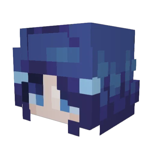 BenEBlaze Minecraft avatar head, 3D render