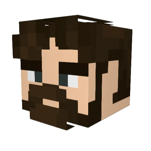 BenEmRe Minecraft avatar head, 3D render