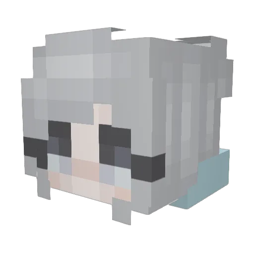 BenExter Minecraft avatar head, 3D render