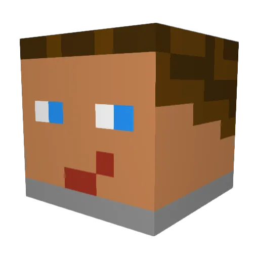 BenFranklen222 Minecraft avatar head, 3D render