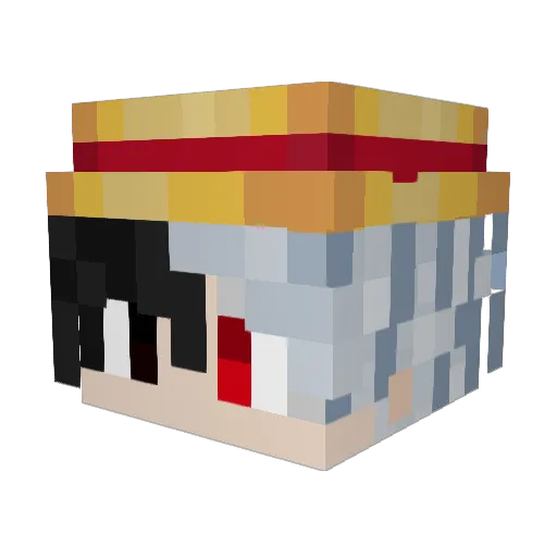BenGendarY Minecraft avatar head, 3D render