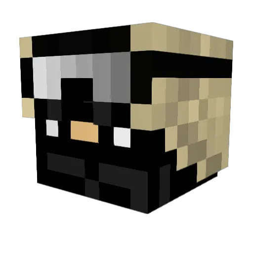 BenGigaH Minecraft avatar head, 3D render