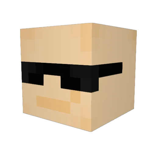 BenGotChanged Minecraft avatar head, 3D render