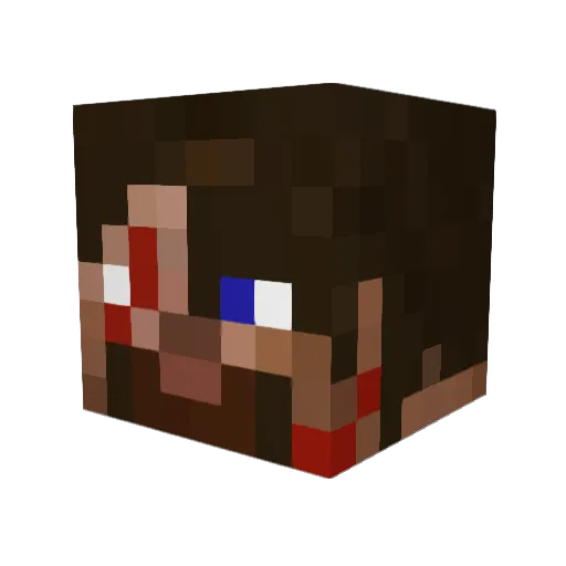 BenGreat Minecraft avatar head, 3D render