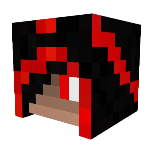 BenJiPvP_ Minecraft avatar head, 3D render