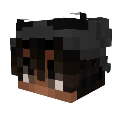 BenLCMB Minecraft avatar head, 3D render