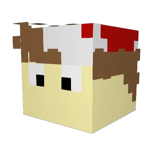 BenLandon Minecraft avatar head, 3D render