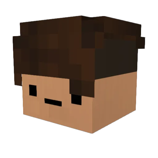 BenMesut_ Minecraft avatar head, 3D render