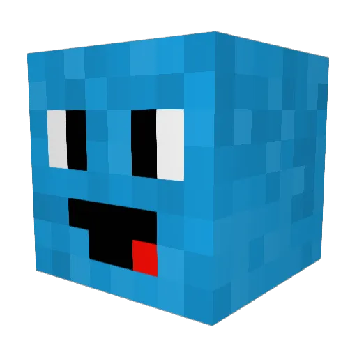 BenOhneAim Minecraft avatar head, 3D render