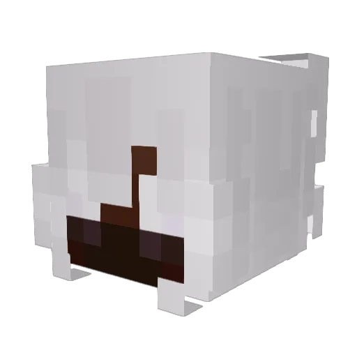 BenOuiMaxi Minecraft avatar head, 3D render