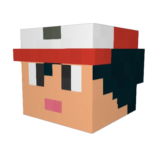 BenRead20 Minecraft avatar head, 3D render