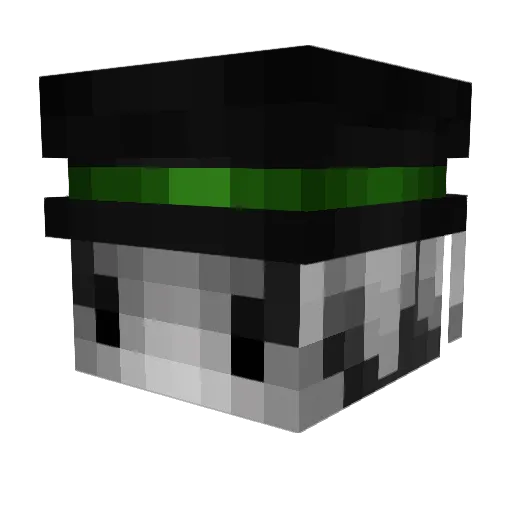 BenRekt Minecraft avatar head, 3D render