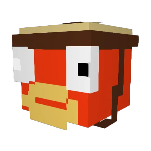 BenSauceGod Minecraft avatar head, 3D render