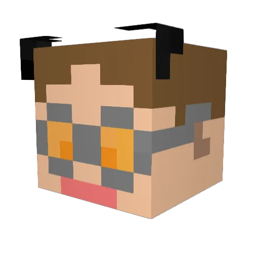 BenSkylander Minecraft avatar head, 3D render