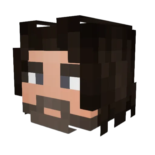 BenSwolo1 Minecraft avatar head, 3D render