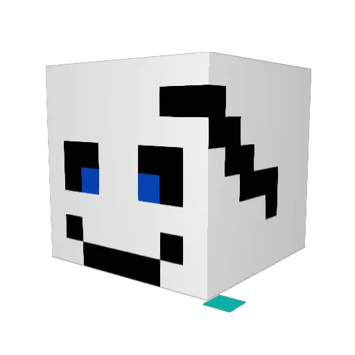 BenTen99 Minecraft avatar head, 3D render