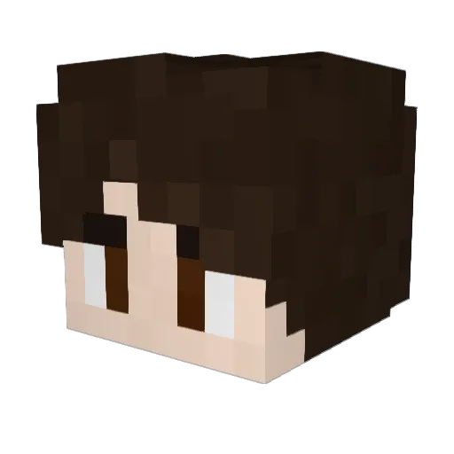 BenTheBeanYT Minecraft avatar head, 3D render