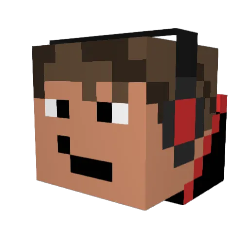 BenTheGamer7702 Minecraft avatar head, 3D render