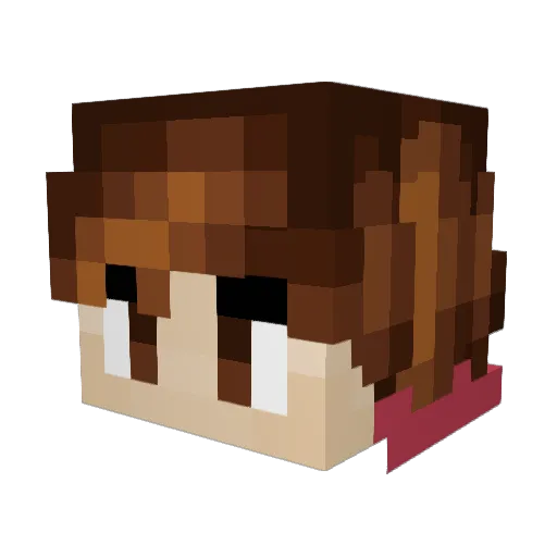 BenTheMoon Minecraft avatar head, 3D render