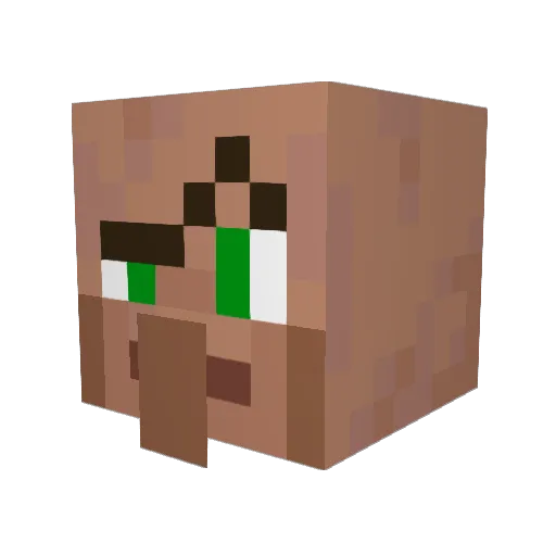 BenTheNPC Minecraft avatar head, 3D render
