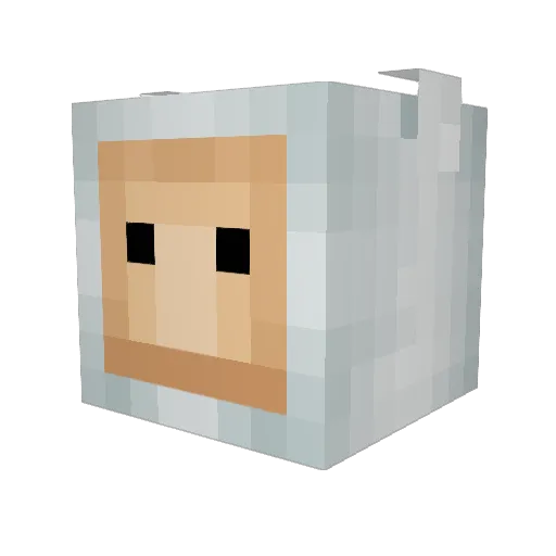 BenThePillow Minecraft avatar head, 3D render