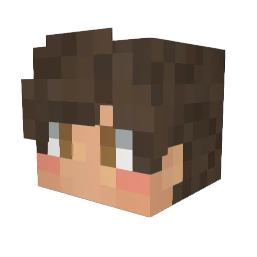 BenTheTrout Minecraft avatar head, 3D render