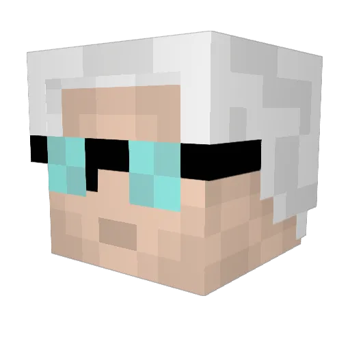 BenThomasJ Minecraft avatar head, 3D render