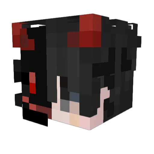 BenTx_Yt Minecraft avatar head, 3D render