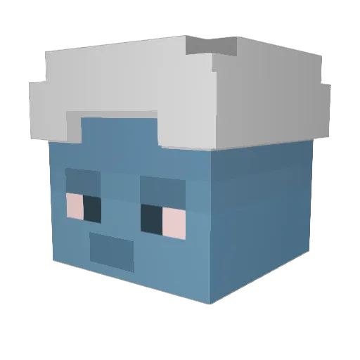 BenWhalen Minecraft avatar head, 3D render
