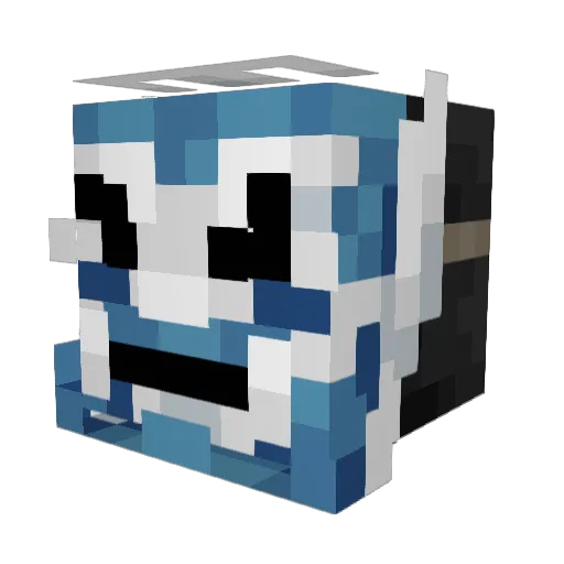 BenWith1N Minecraft avatar head, 3D render