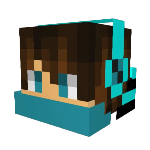 BenY89 Minecraft avatar head, 3D render