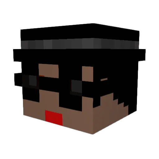 BenZVodkA Minecraft avatar head, 3D render
