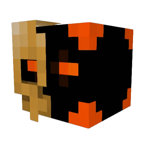 BenZehny Minecraft avatar head, 3D render