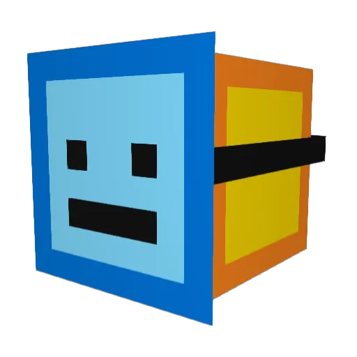 BenZop Minecraft avatar head, 3D render