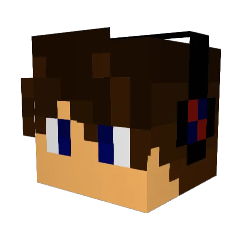 Ben_Afterdrift Minecraft avatar head, 3D render