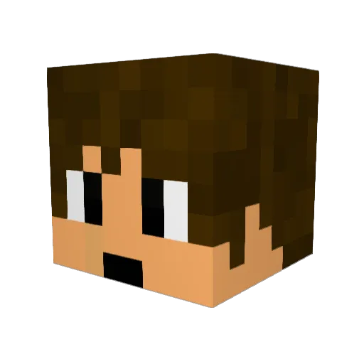 Ben_Bubu Minecraft avatar head, 3D render