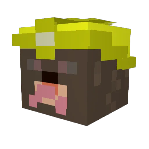 Ben_Build Minecraft avatar head, 3D render
