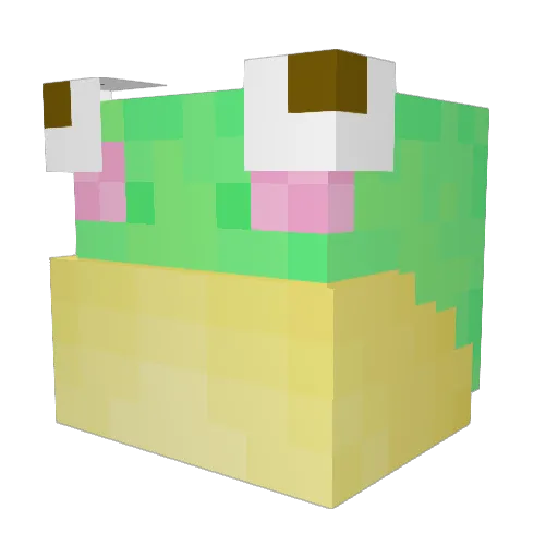 Ben_Franklin Minecraft avatar head, 3D render