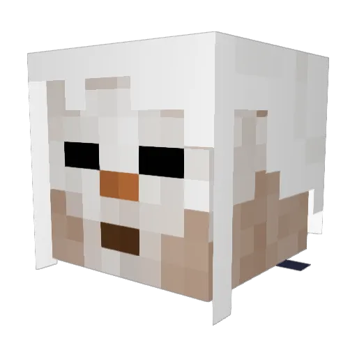 Ben_O_Bean Minecraft avatar head, 3D render