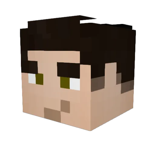 Ben_Shulkpiro Minecraft avatar head, 3D render