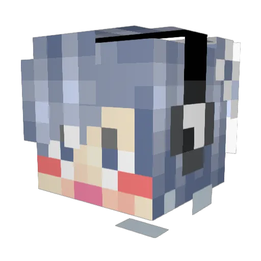 Ben_chang_ Minecraft avatar head, 3D render