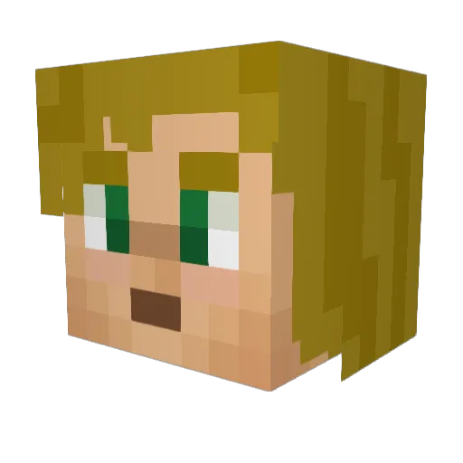 Ben_der_Schreck Minecraft avatar head, 3D render