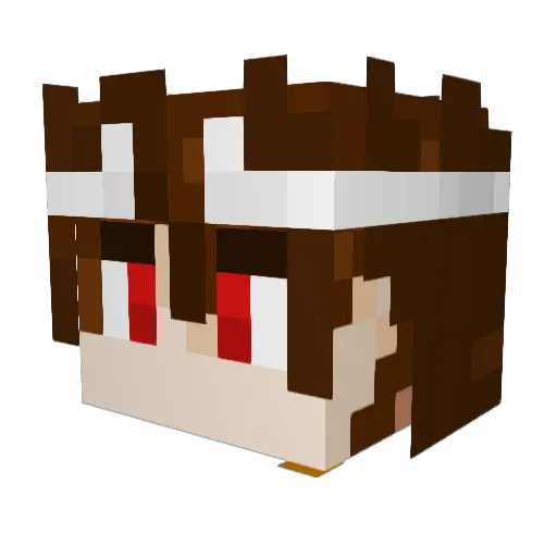 Ben_zini5 Minecraft avatar head, 3D render