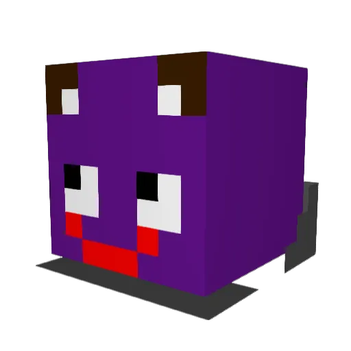 Benana10 Minecraft avatar head, 3D render
