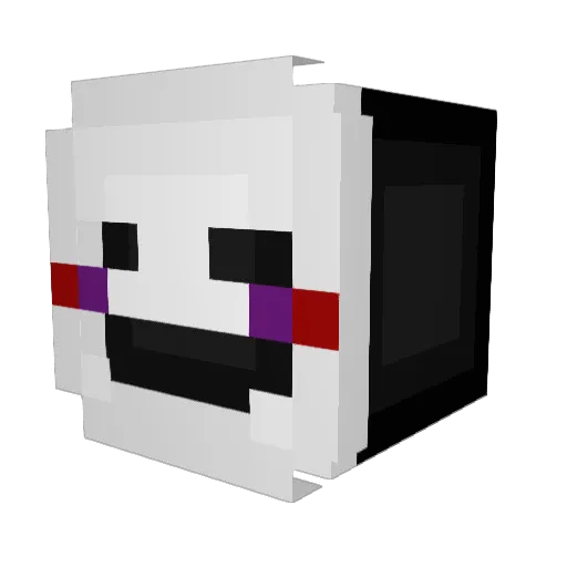 Benapo Minecraft avatar head, 3D render