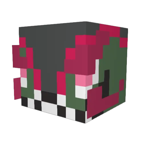 Benati_Bruse Minecraft avatar head, 3D render