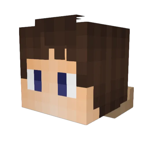 Benatti0 Minecraft avatar head, 3D render
