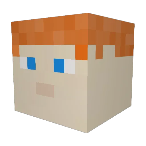 Benballer13 Minecraft avatar head, 3D render