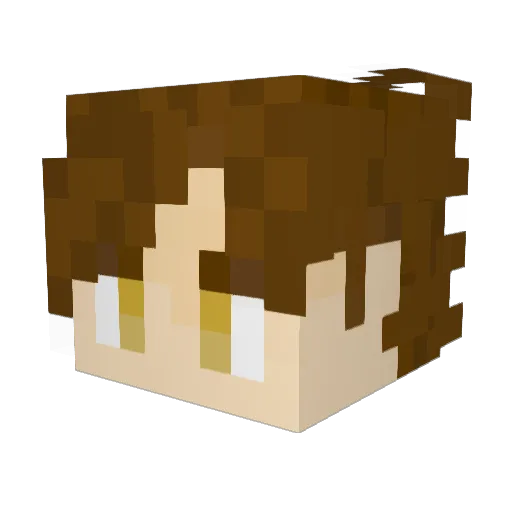 Benbuilds27 Minecraft avatar head, 3D render